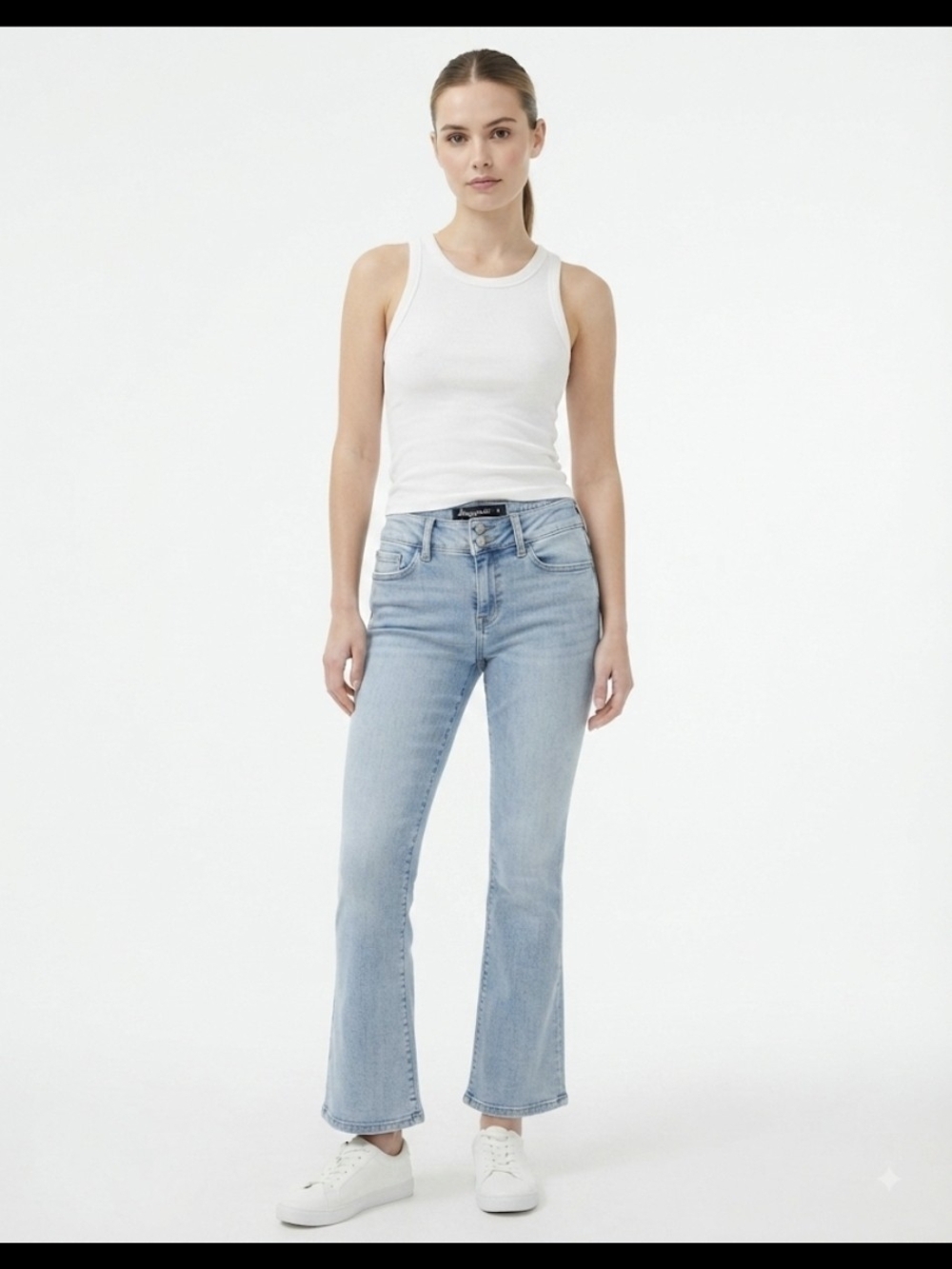 Aeropostale Light Blue Women's Flared Jeansdel Y2K Style Size 10